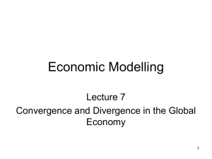 Convergence/Divergence in the Global Economy