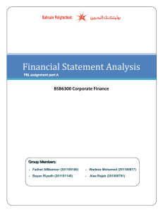 4) BSB6300 Corporate finance group assignment