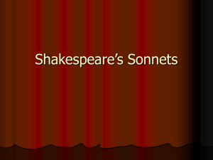 Shakespeare's Sonnets - Gallipolis City Schools