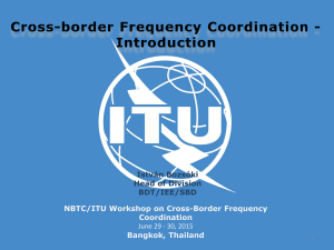 NBTC/ITU Workshop on Cross-Border Frequency Coordination