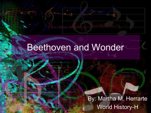 Beethoven and Wonder