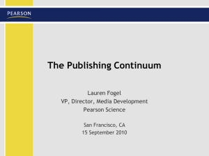 The Publishing Continuum - Publishing Professionals Network