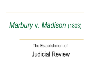 Marbury v. Madison (1803)