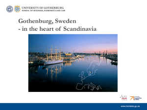 Gothenburg and Sweden