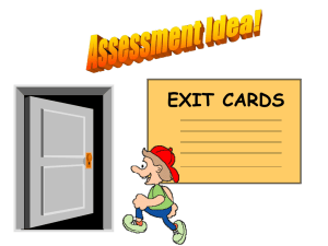 Exit Card PowerPoint