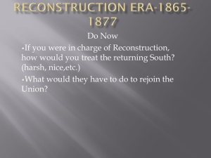 Reconstruction Era-1865-1877