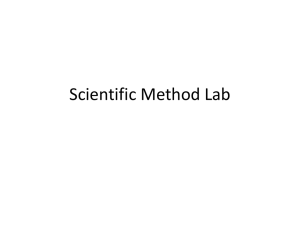 scientific method lab