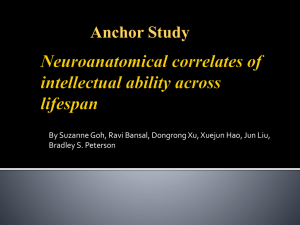 Title: Neuroanatomical correlates of intellectual ability across lifespan