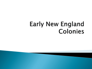Early New England Colonies