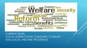 standard 12 health and social welfare programs