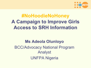No Hoodie No Honey Campaign for Girls SBCC
