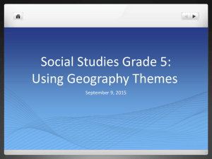 Using Geography Themes