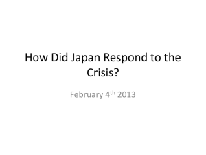How Did Japan Respond to the Crisis?