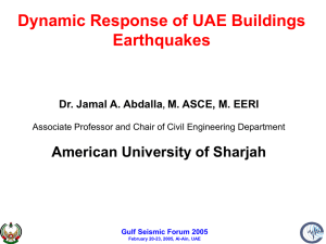 Seismic Macrozonation of United Arab Emirates