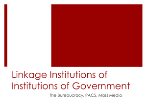 Linkage Institutions of Institutions of Government