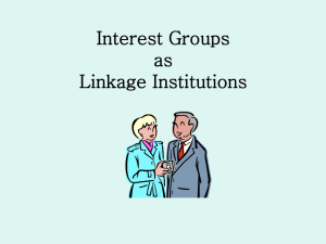 Interest Groups as Linkage Institutions