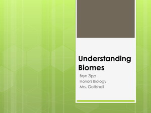 Understanding Biomes - Mrs. Gottshall's Biology Class