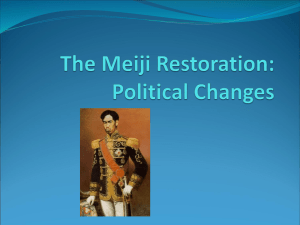 Politcs of meiji restoration