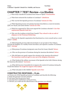 Ch. 7 Test Review & Study List