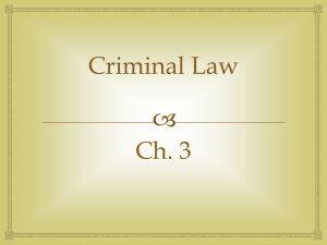 Criminal Law - Galena Park ISD Moodle