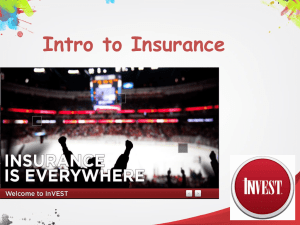 Chapter 01- Introduction to Insurance