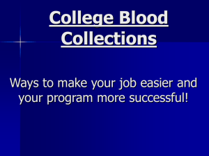 Blood Collections at Penn State