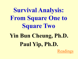 Introduction to survival analysis
