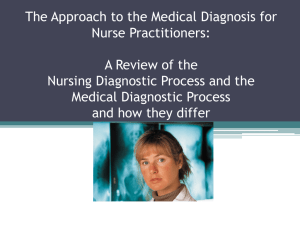 The Nursing Diagnostic Process