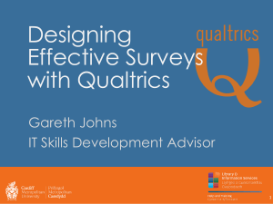 Designing Effective Surveys with Qualtrics