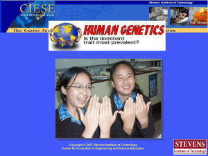 Human Genetics: Dominant & Recessive Trait