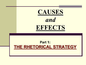 Causes and Effects: Background PPT