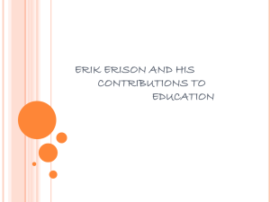 erik erison and his contributions to education