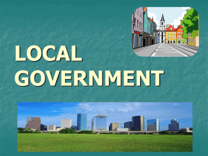 LOCAL GOVERNMENT