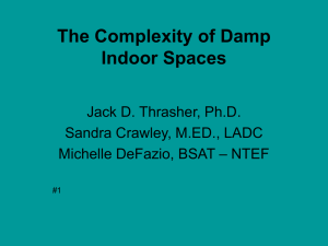 The Complexity of Damp Indoor Spaces
