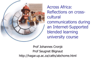 Across Africa: Reflections on cross-cultural communications during