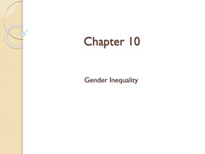 Chapter 8, Gender Inequality