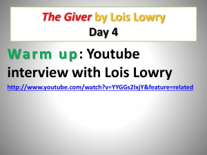 Giver PPT Day 4