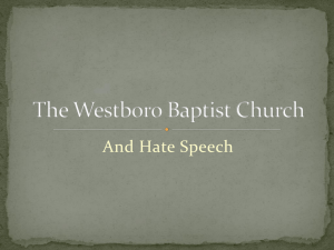 The Westboro Baptist Church