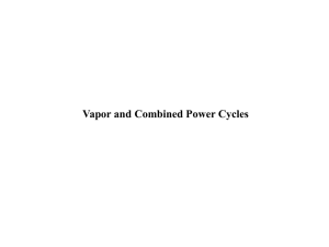 Chapter 10: Vapor and Combined Power Cycles