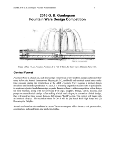 Fountain Wars Rules - American Society of Agricultural and