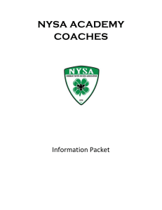 Academy Coaches Information Packet