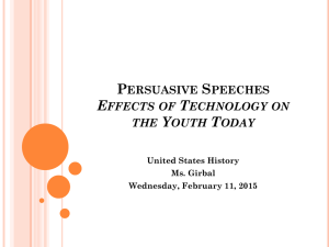 Lincoln Douglas Debates/ Persuasive Speeches Topics from the