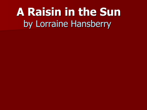 A Raisin in the Sun - Vance Cameron Holmes