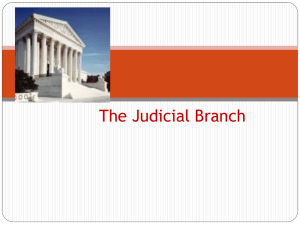 Judicial Branch–posting