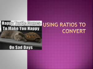 Using Ratios to Convert Quick!!!