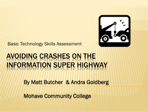 Avoiding Crashes on the Information Super Highway