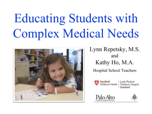 Educating Students with Complex Medical Needs