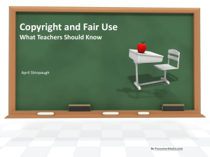 Copyright and Fair Use Presentation