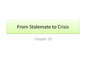 Chapter 19 - Domestic Issues