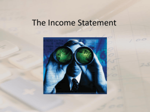 6a. The Income Statement